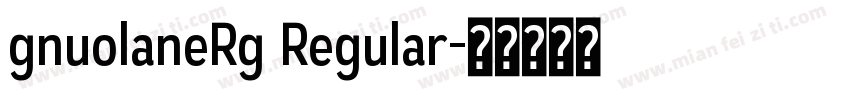 gnuolaneRg Regular字体转换